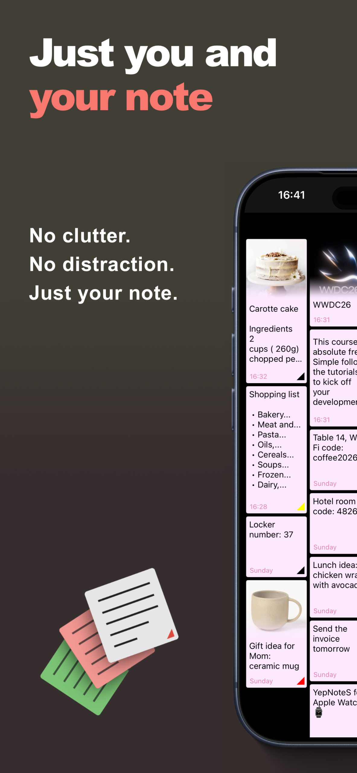 YepNotes screenshot