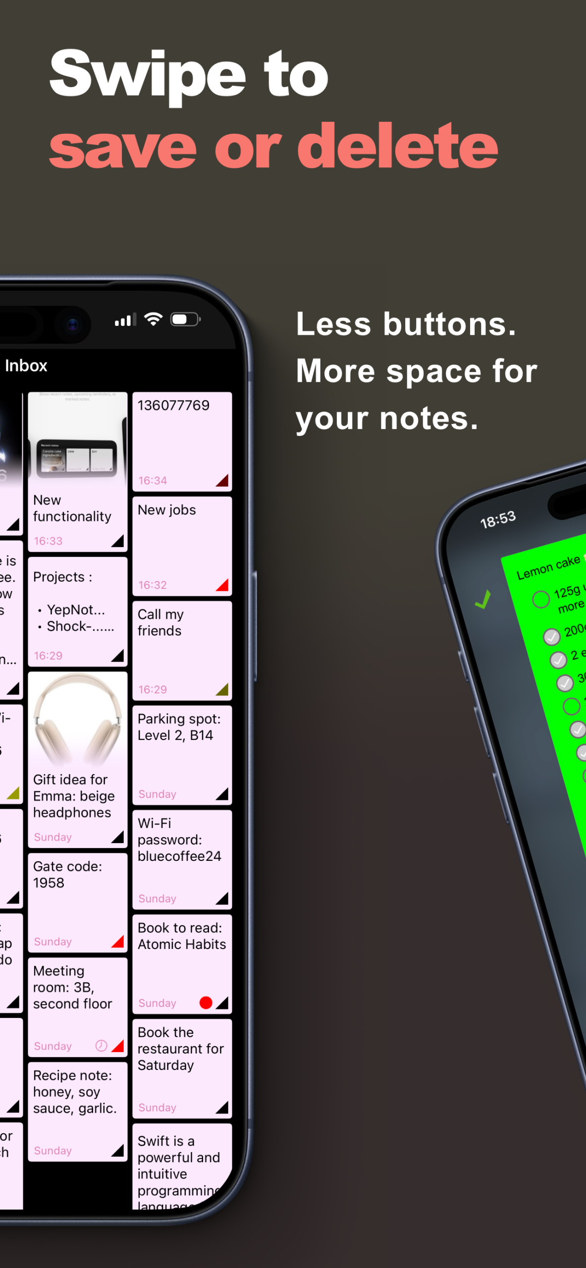 YepNotes screenshot