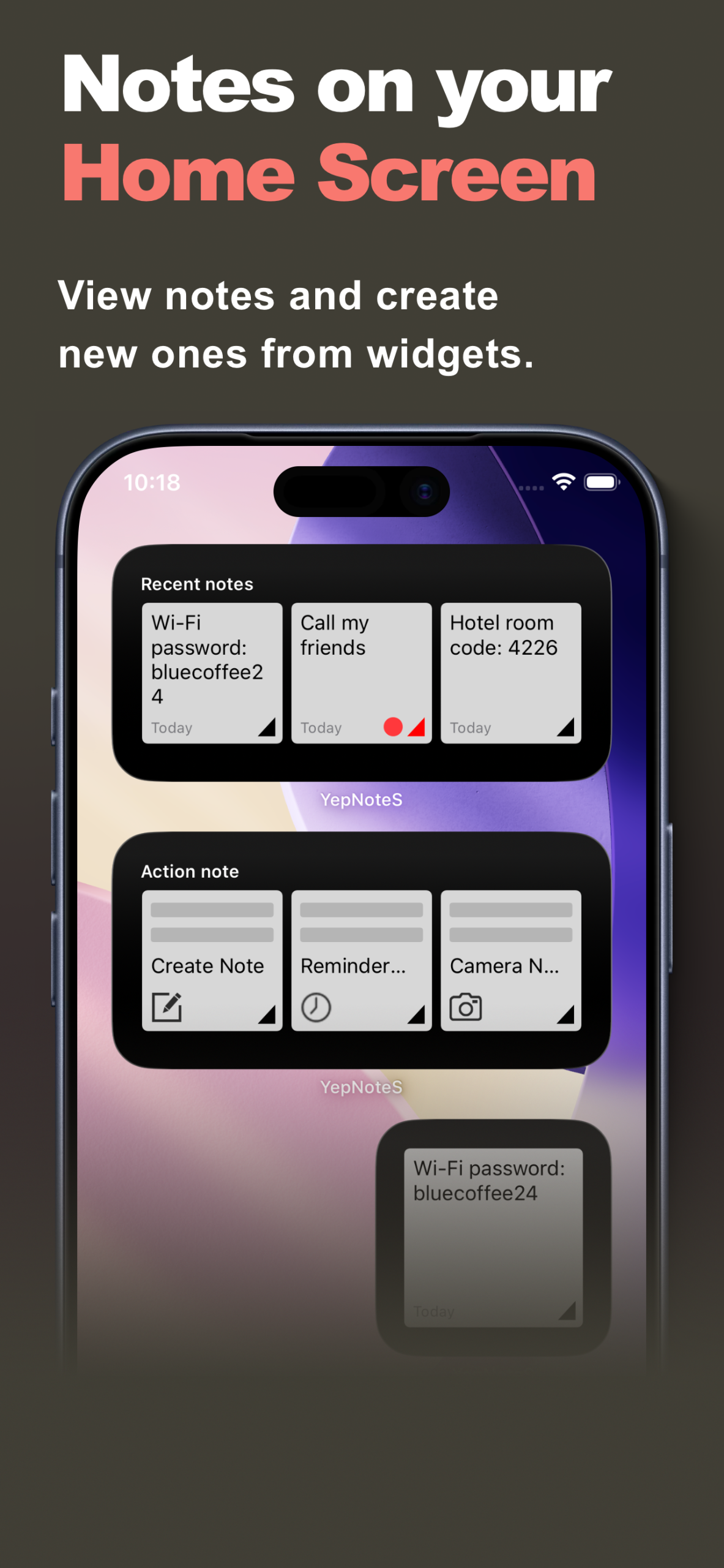 YepNotes screenshot