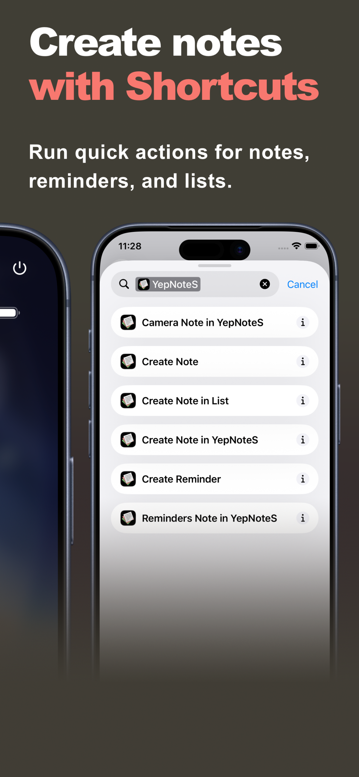 YepNotes screenshot