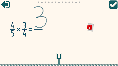 Multiplying Fractions Trainer screenshot