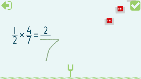 Multiplying Fractions screenshot