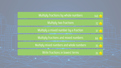 Multiplying Fractions screenshot