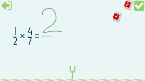 Multiplying Fractions screenshot