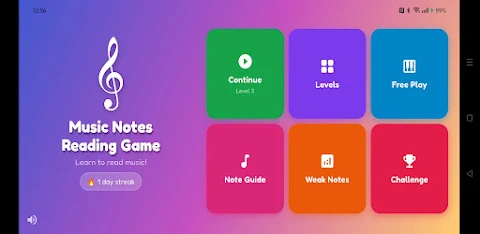 Music Note Reading Game screenshot