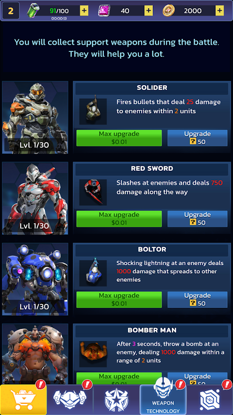 Mecha Survival Premium screenshot