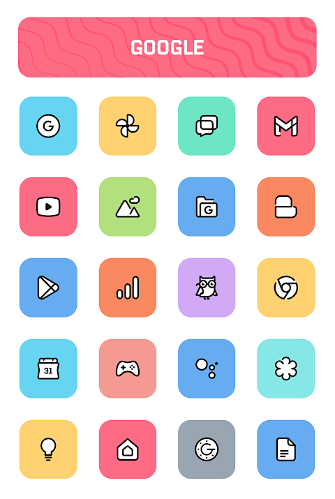 Crayon Adaptive IconPack screenshot
