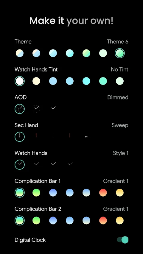 Analog M3 Watch Face screenshot