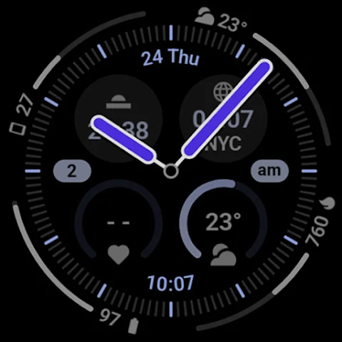 Aurora Analog Watch Face screenshot