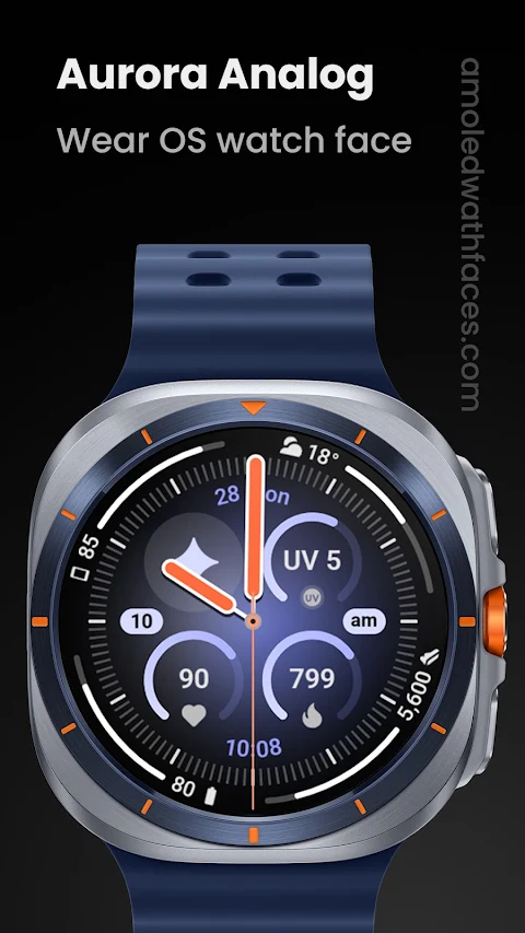 Aurora Analog Watch Face screenshot