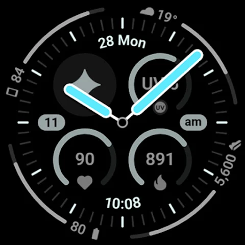 Aurora Analog Watch Face screenshot