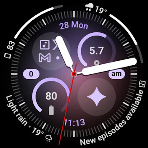 Aurora Analog Watch Face screenshot