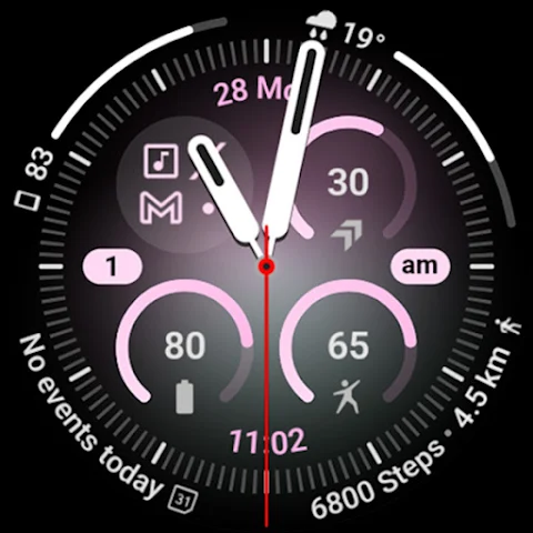 Aurora Analog Watch Face screenshot