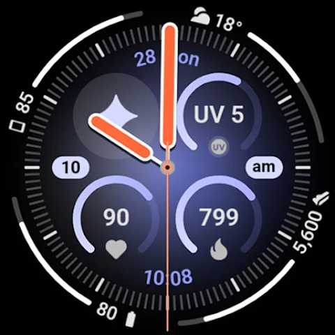 Aurora Analog Watch Face screenshot