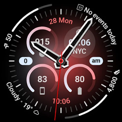 Aurora Analog Watch Face screenshot