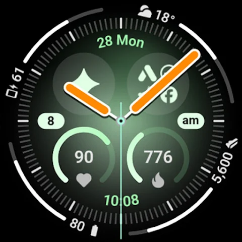 Aurora Analog Watch Face screenshot