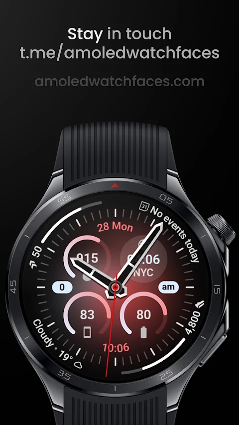 Aurora Analog Watch Face screenshot