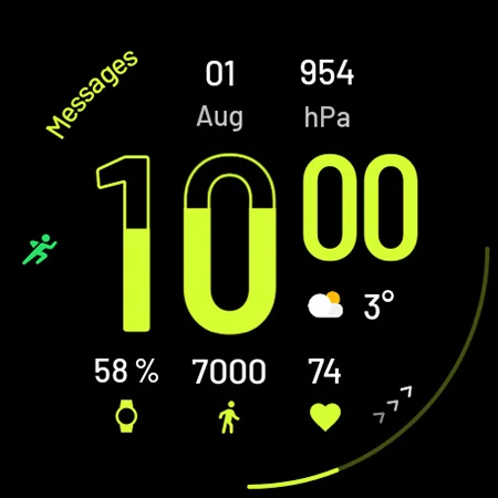 Fit 3 Watch face screenshot