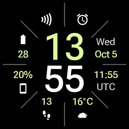 Widgets Watch Face screenshot