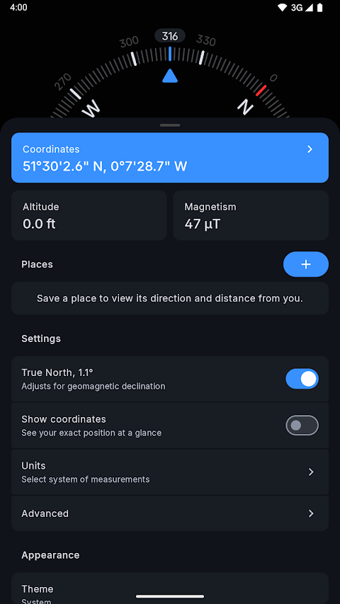 Compass screenshot