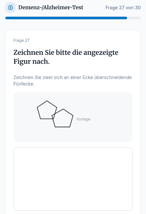 Demenz-/Alzheimer-Test screenshot