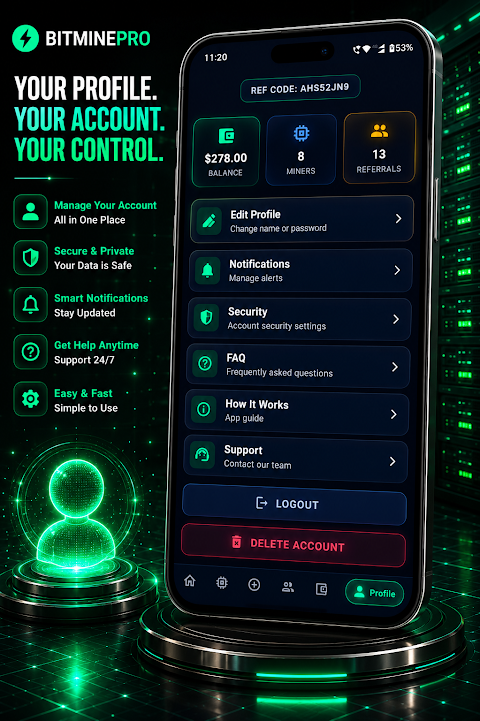 Bitmine: Bitcoin Cloud Mining screenshot