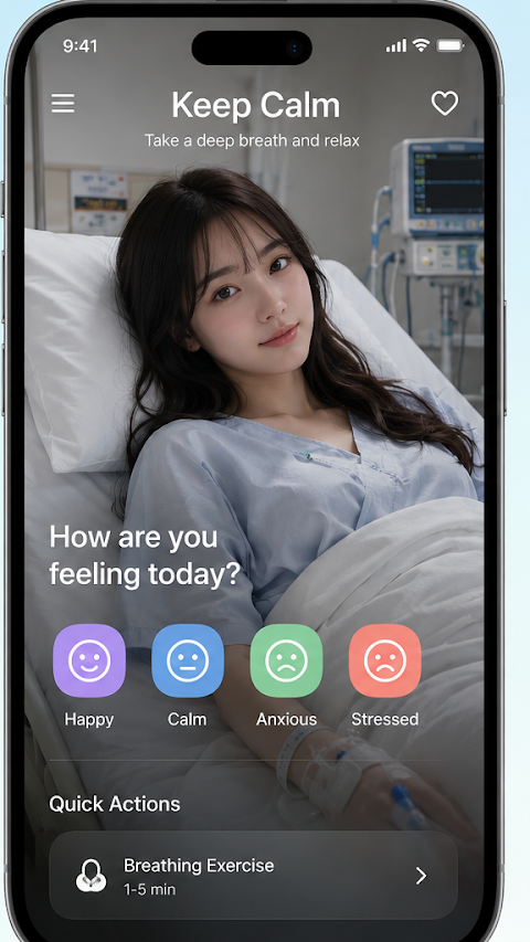 Keep Calm App relaxing mind screenshot