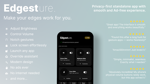 Edgest Edge Gestures & Control screenshot