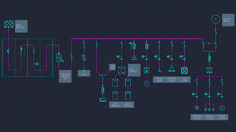 Electrical Schematics: Canvas screenshot
