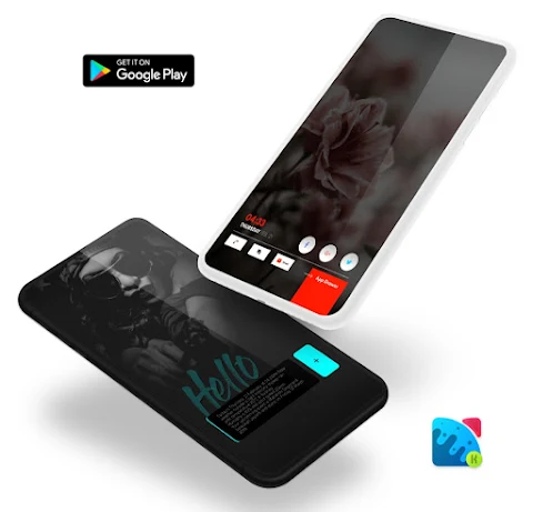 Fluffy Dark Widget screenshot