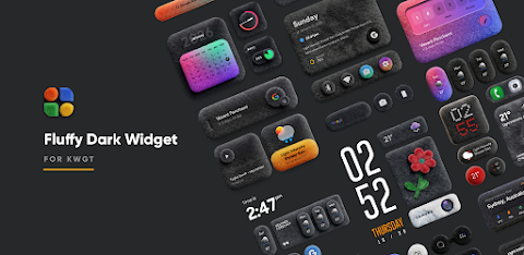 Fluffy Dark Widget screenshot