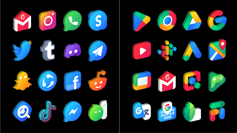 Gradient 3D – Icon Pack screenshot