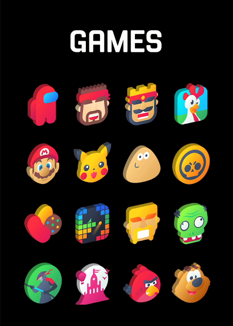 Gradient 3D – Icon Pack screenshot