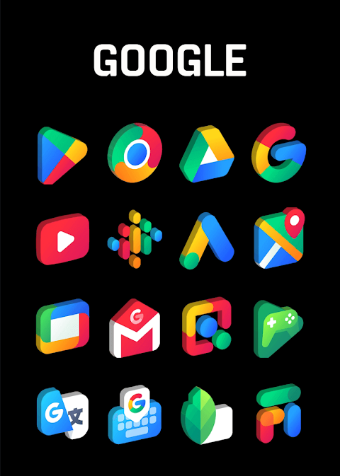 Gradient 3D – Icon Pack screenshot