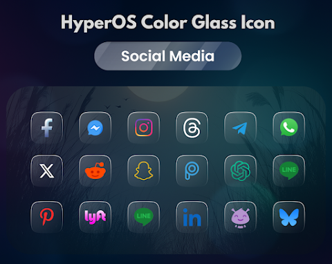HyperOS Color Glass Icons screenshot