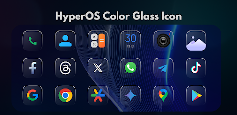 HyperOS Color Glass Icons screenshot