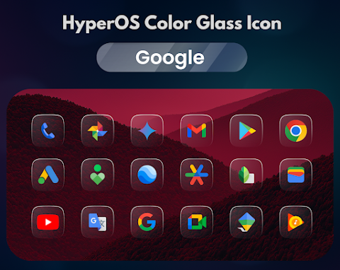 HyperOS Color Glass Icons screenshot