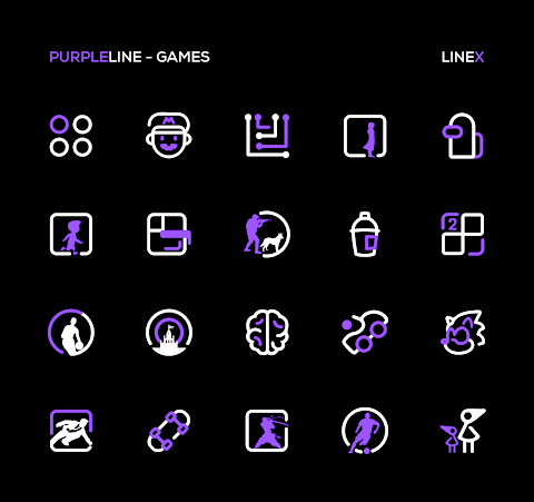 PurpleLine Icon Pack : LineX screenshot