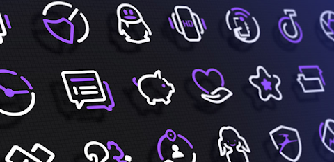 PurpleLine Icon Pack : LineX screenshot