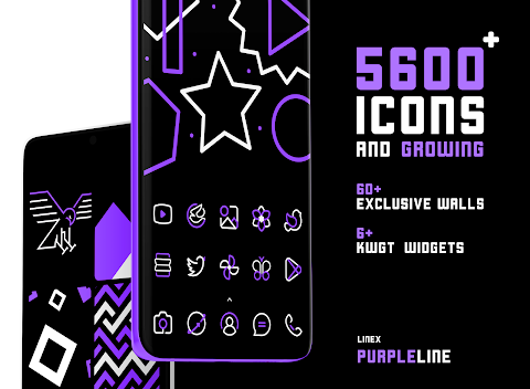 PurpleLine Icon Pack : LineX screenshot
