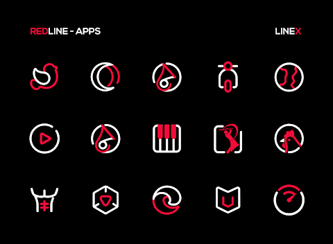 RedLine Icon Pack : LineX screenshot