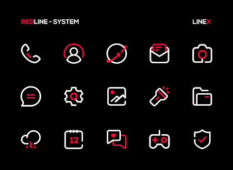 RedLine Icon Pack : LineX screenshot