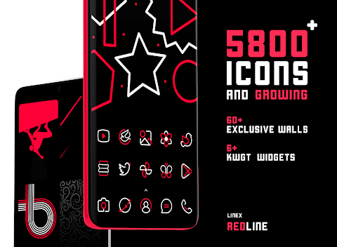 RedLine Icon Pack : LineX screenshot