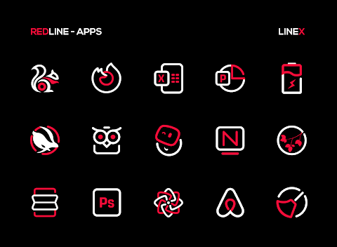 RedLine Icon Pack : LineX screenshot