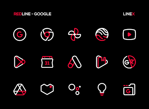 RedLine Icon Pack : LineX screenshot