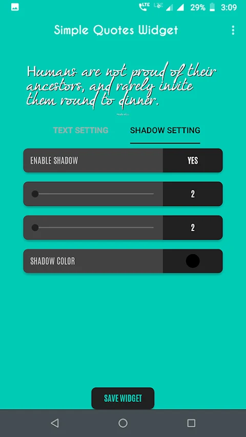 Simple Quote Widget screenshot