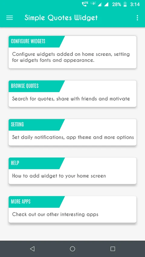 Simple Quote Widget screenshot