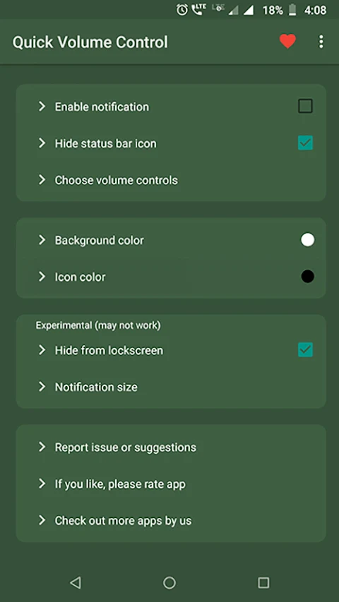 Quick Volume Control screenshot