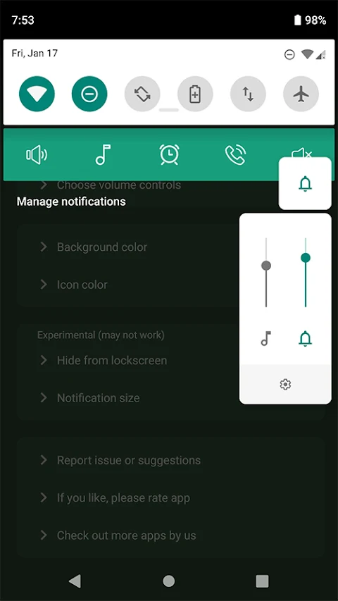Quick Volume Control screenshot
