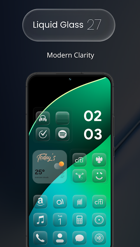 Liquid Glass 27 Icon Pack screenshot